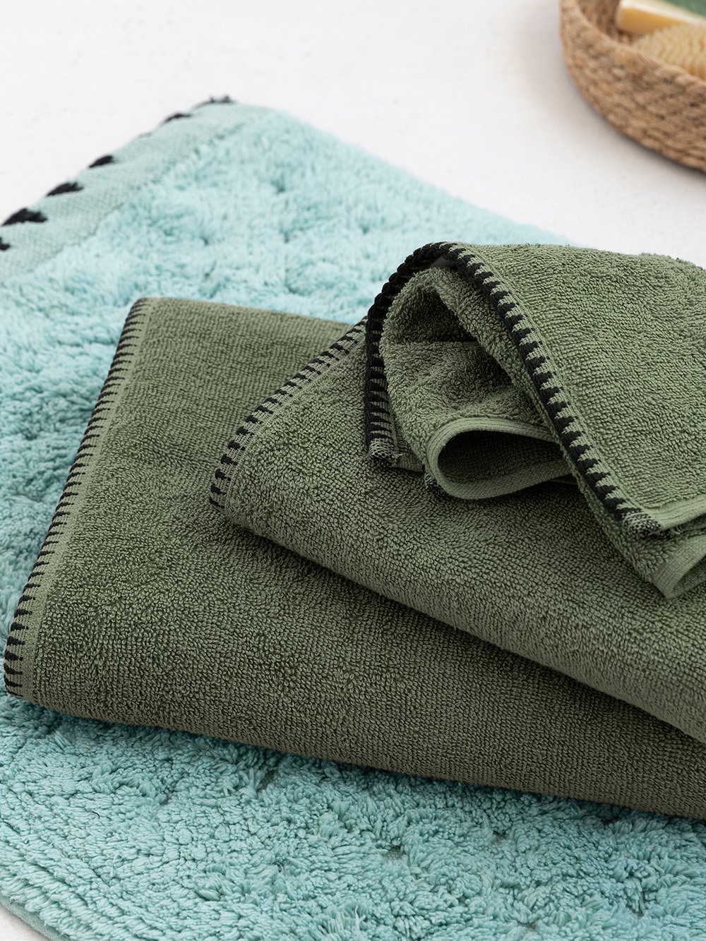 5205857238025_4_2 Πετσέτα Χεριών Towels Collection 30x50 BROOKLYN OLIVE - Image 1