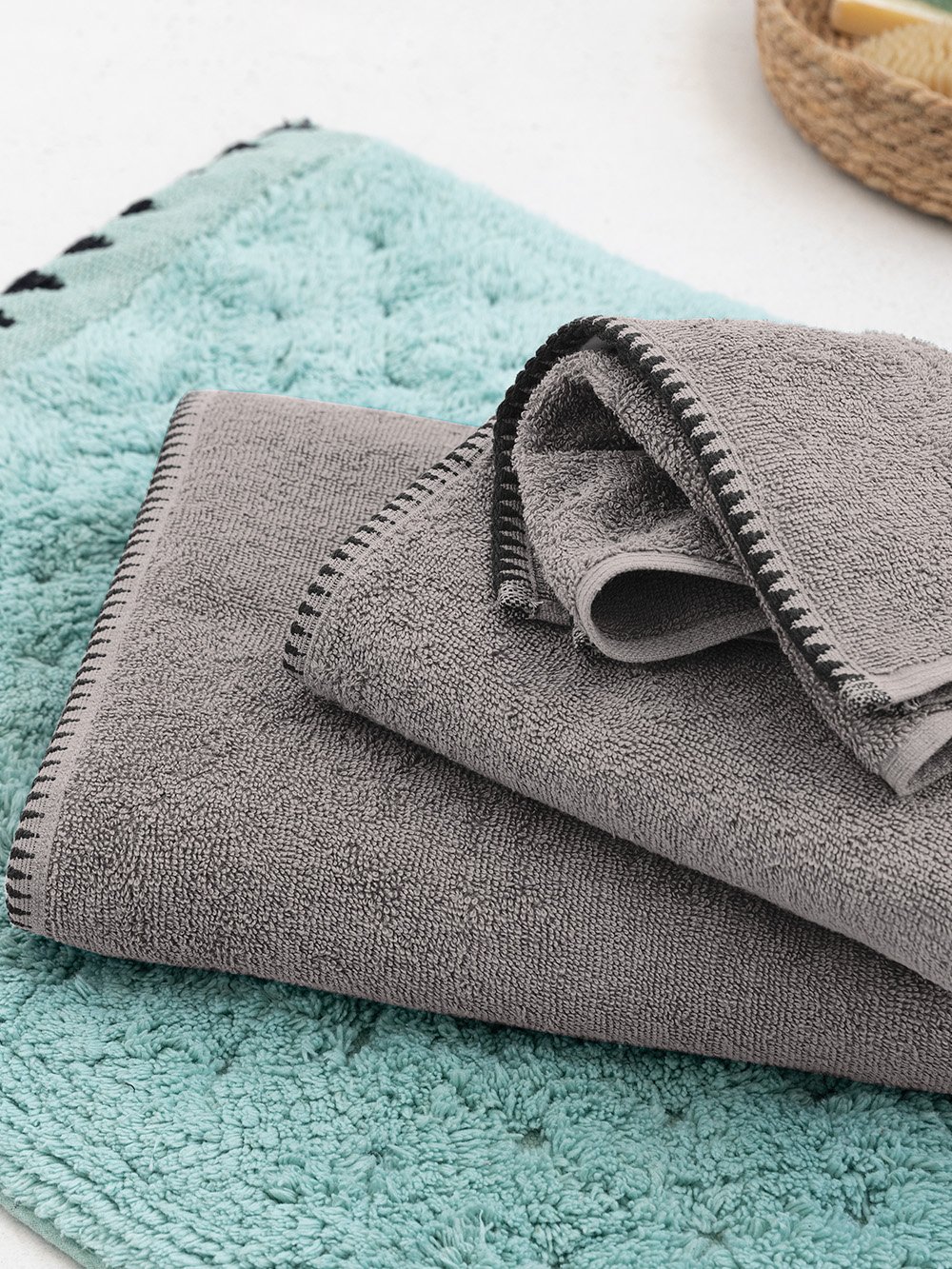 5205857244798_4 Πετσέτα Χεριών Towels Collection 30x50 BROOKLYN GREY - Image 1