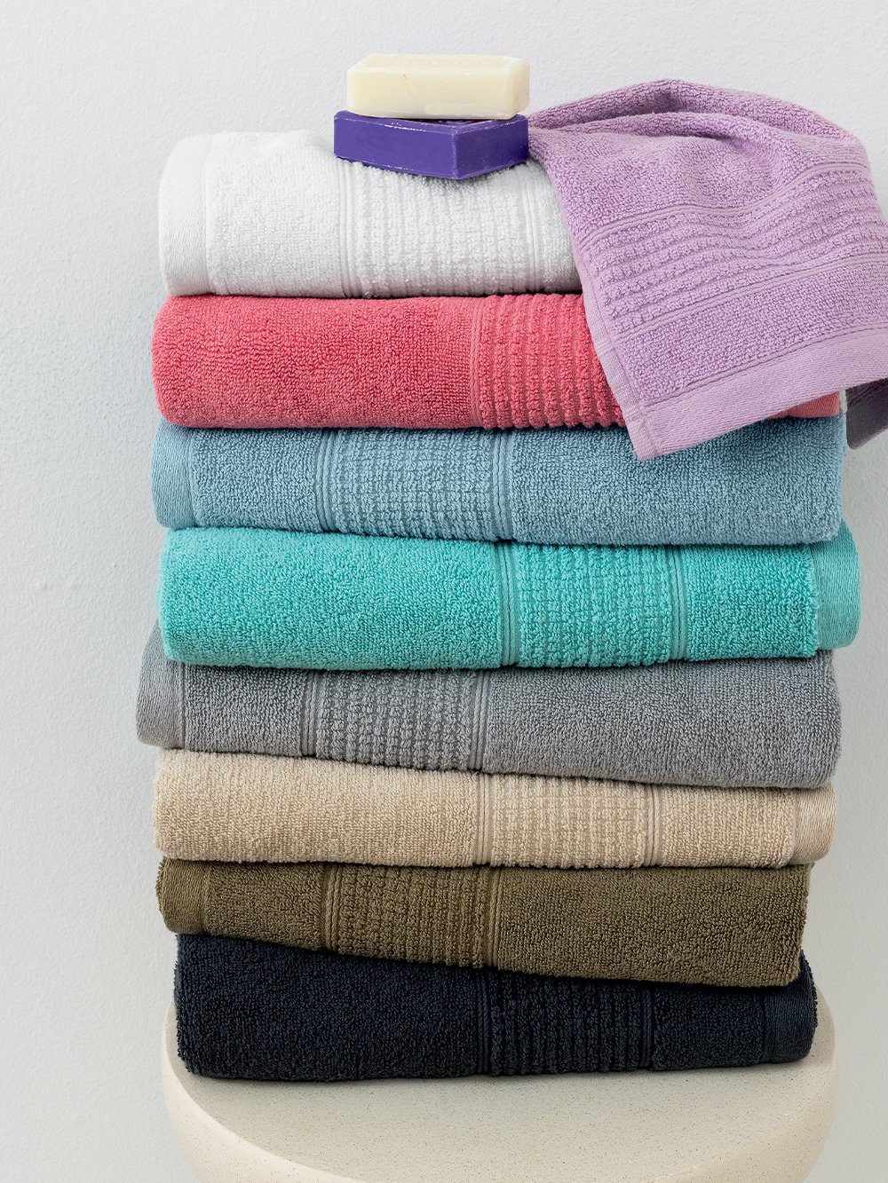 5205857265847_5_2 Σετ Πετσετες Towels Collection ROKE WHITE - Image 1