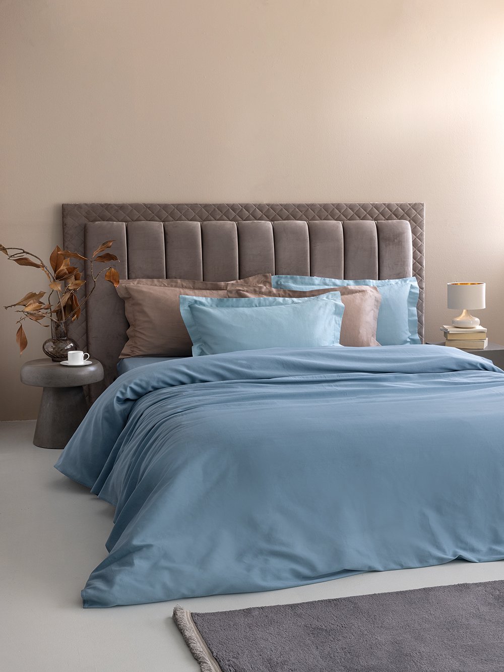 5205857271817_1_3 Σεντόνι King size 285x270 Posh Sateen DENIM - Image 1