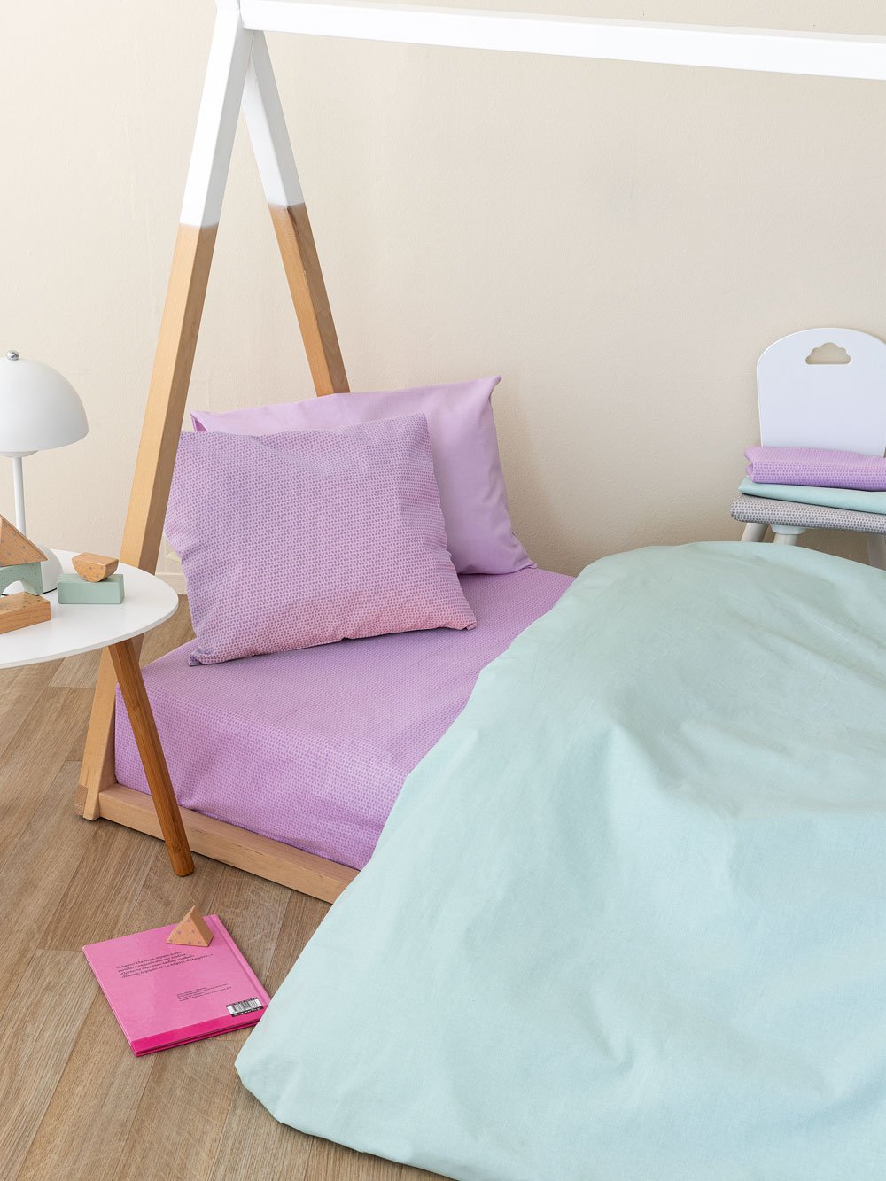 5205857286125_4 Σεντόνι Κούνιας 70x140+20 TOTEM Με Λάστιχο (Χρώμα:Λιλά) - Image 1