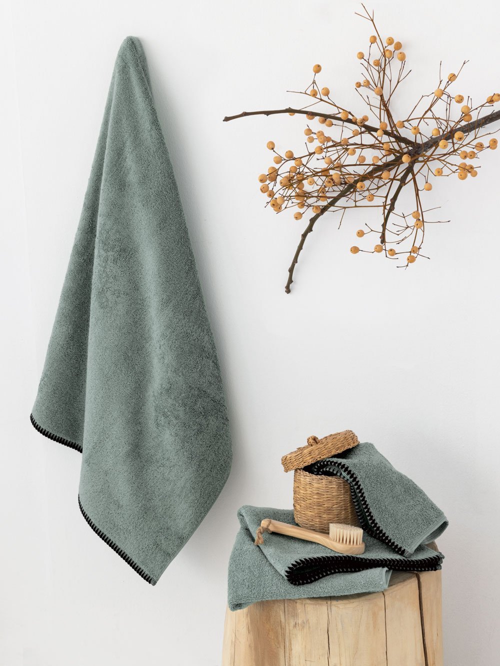 5205857298944_2 Πετσέτα Χεριών Towels Collection 30x50 BROOKLYN SAGE - Image 1