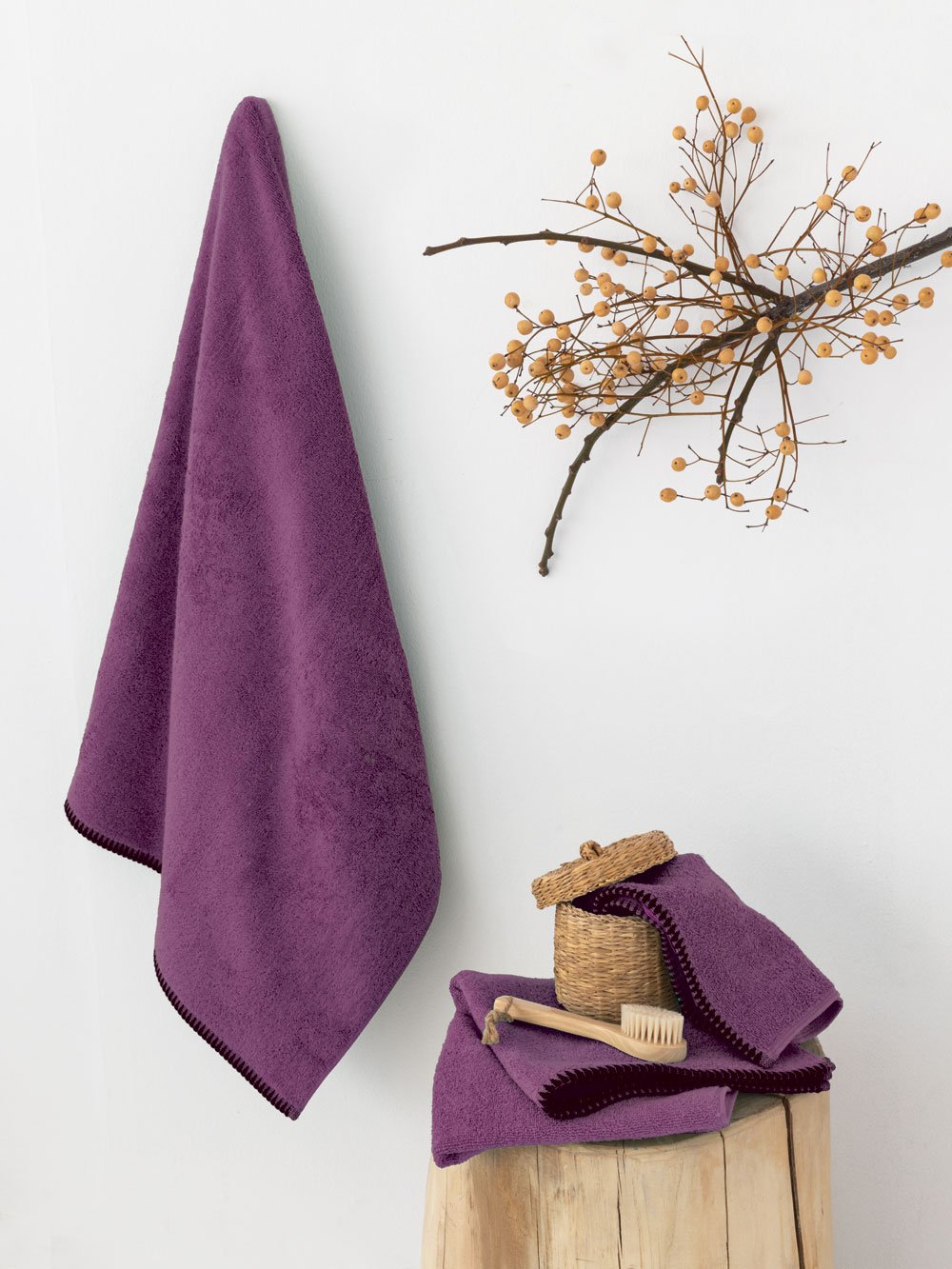 5205857299057_2 Πετσέτα Λουτρού Towels Collection 70x140 BROOKLYN CHERRY - Image 1