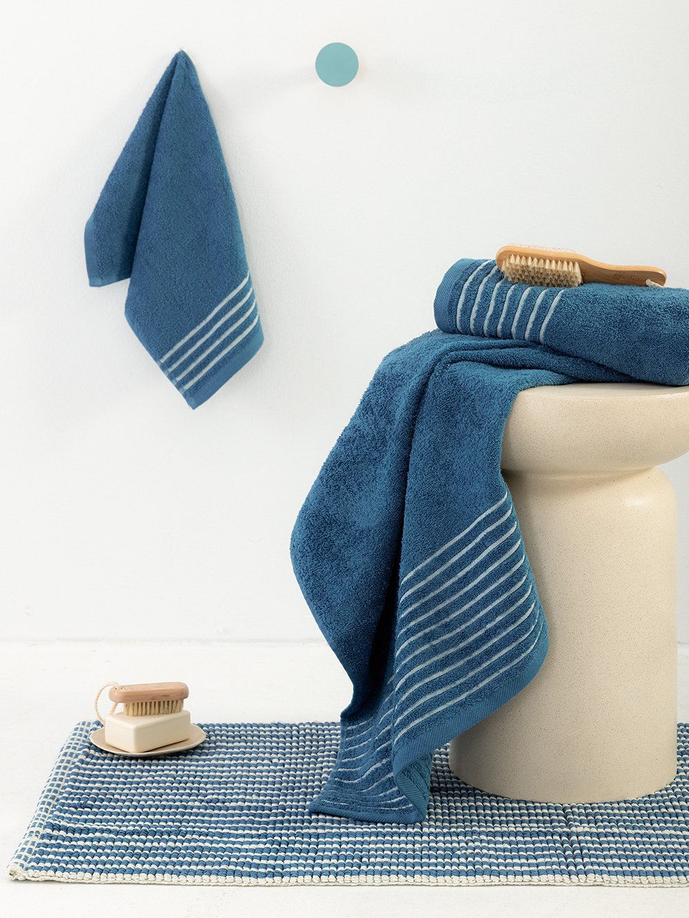 5205857304409_2 Σετ Πετσέτες (30X50, 50X90, 70X140) SER BLUE - Image 1