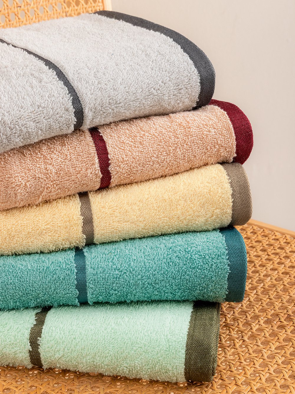 5205857304485_2 Σετ Πετσέτες (30X50, 50X90, 70X140) FIVI (Χρώμα:Γκρι) - Image 1