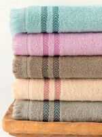 Σετ Πετσέτες (30X50, 50X90, 70X140) JANIS (Χρώμα:Aqua) - Image 2