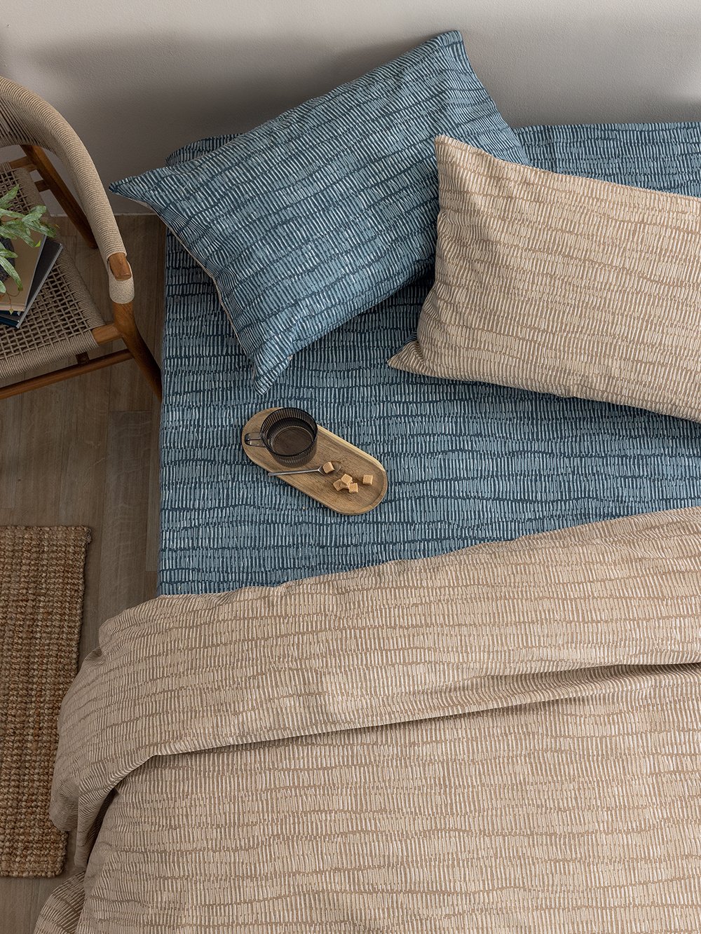 5205857306465_2 Σετ Υπέρδιπλα Σεντόνια Fashion Life 240x265 FL6301 Με Λάστιχο - Image 1