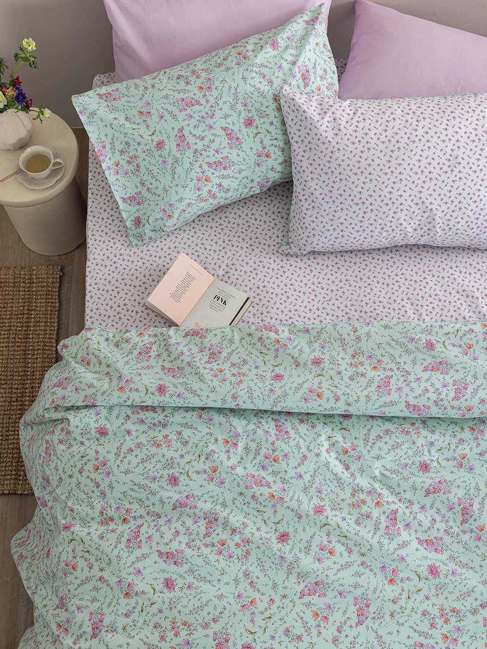 5205857306649_3 Σετ Μονά Σεντόνια Fashion Life 170x265 FL6304 Με Λάστιχο - Image 1