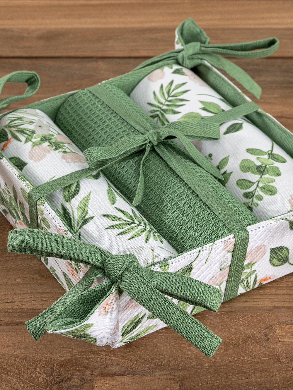 5205857310769_5 Σετ 3 Πετσέτες Κουζίνας Kitchen Towels 40x70 με καλάθι MH900 - Image 1