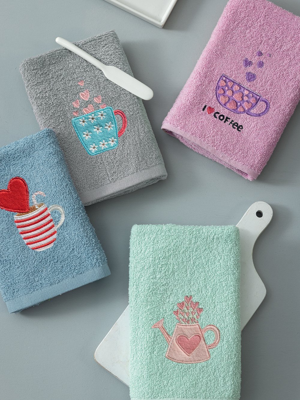 5205857311483_5 Σετ 4 Πετσέτες Κουζίνας Kitchen Towels 40x70 KT290 - Image 1