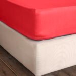 Σεντόνι Γίγας με Λάστιχο Superior Satin - Red