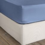 Σεντόνι Γίγας με Λάστιχο Superior Satin - Shadow Blue