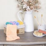 Καλαθάκι με 5 τεμάχια Λαβέτες - Bamboo Nest