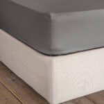 Σεντόνι Υπέρδιπλο με Λάστιχο Superior Satin - Shadow Gray