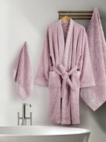 Σετ Πετσέτες (30x50 + 50x90 + 70x140) - Inverno Pink - Image 3