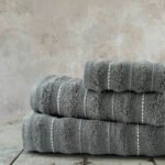 Σετ Πετσέτες (30x50 + 50x90 + 70x140) - Aura Dark Gray