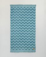 Πετσέτα Θαλάσσης 90x160 - Vida Petrol Jacquard