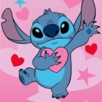 Πετσέτα Θαλάσσης Quick Dry Disney Home Lilo & Stitch 085 70X140 Baby Pink 100% Microfiber