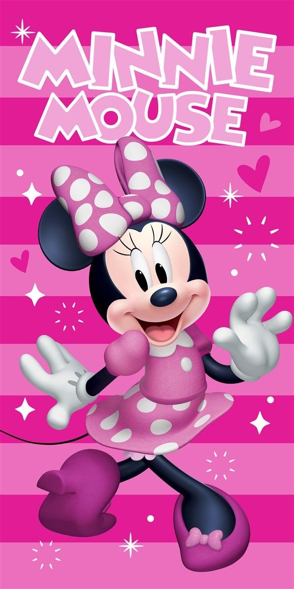 0010616_SKU_54460912063 Πετσέτα Θαλάσσης Quick Dry Disney Home Minnie 181 70X140 Fuchsia-Pink 100% Microfiber - Image 1