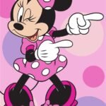 Πετσέτα Θαλάσσης Quick Dry Disney Home Minnie 182 70X140 Pastel Lilac 100% Microfiber
