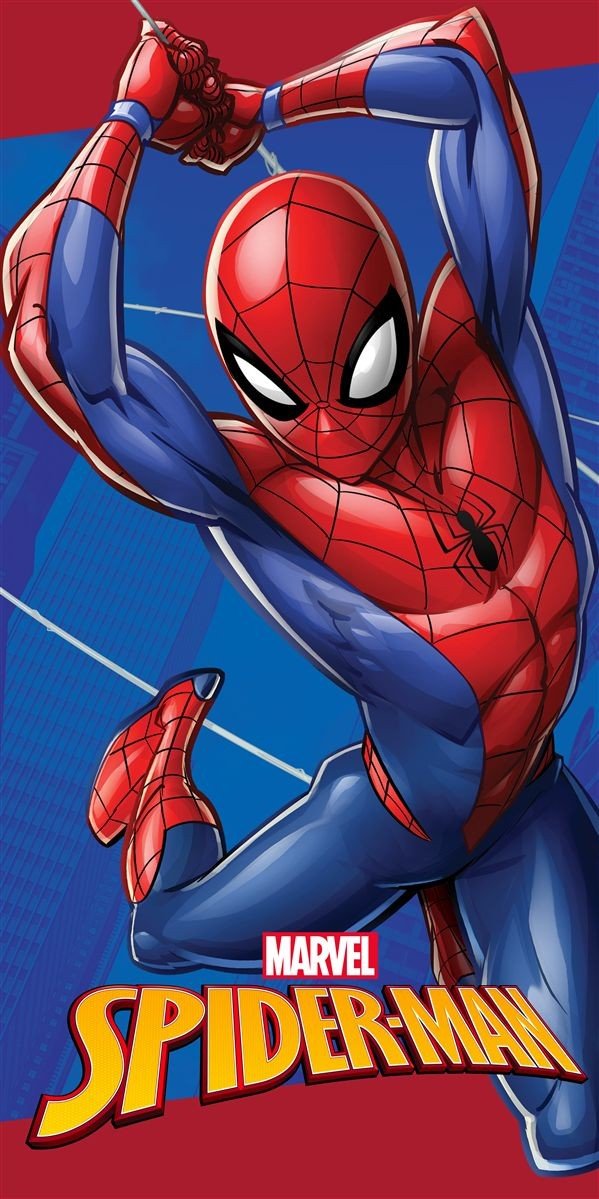 0010623_SKU_54460912073 Πετσέτα Θαλάσσης Quick Dry Marvel Spider-Man 184 70X140 Blue 100% Microfiber - Image 1