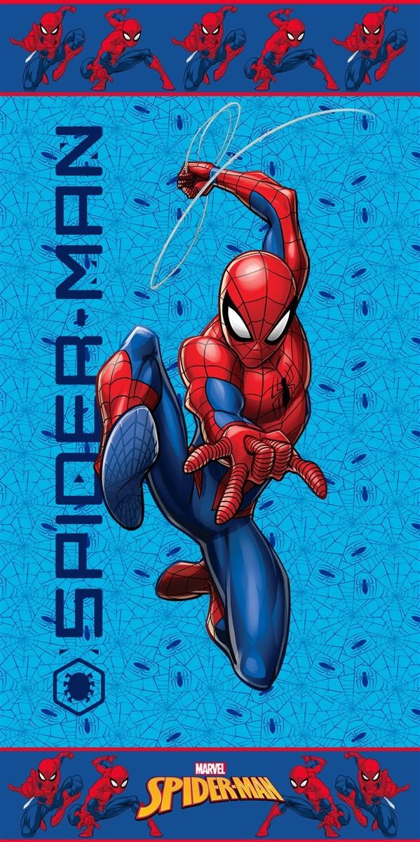 0010624_SKU_54460912074 Πετσέτα Θαλάσσης Quick Dry Marvel Spider-Man 208 70X140 Sky Blue 100% Microfiber - Image 1