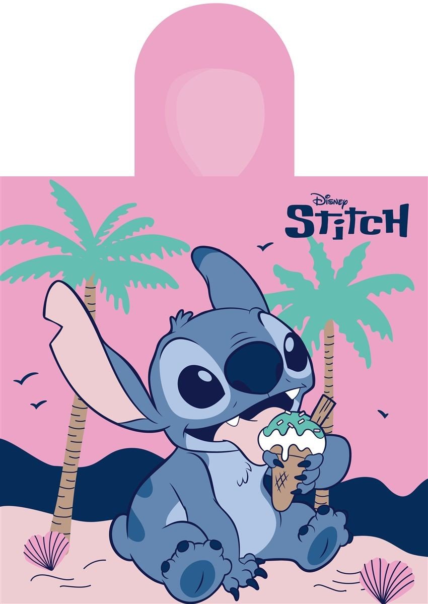 0010629_SKU_54463144035 Πόντσο Θαλάσσης Quick Dry Disney Home Lilo & Stitch 195 50X100 Baby Pink 100% Microfiber - Image 1