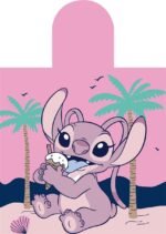 Πόντσο Θαλάσσης Quick Dry Disney Home Lilo & Stitch 195 50X100 Baby Pink 100% Microfiber - Image 2