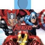 Πόντσο Θαλάσσης Quick Dry Marvel Avengers 198 50X100 White-Multi 100% Microfiber