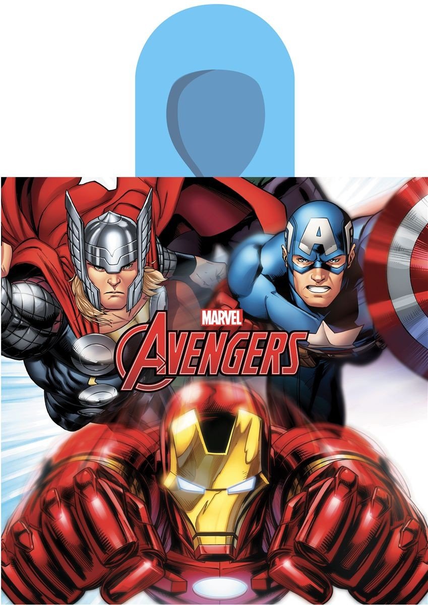 0010641_SKU_54463144028 Πόντσο Θαλάσσης Quick Dry Marvel Avengers 198 50X100 White-Multi 100% Microfiber - Image 1