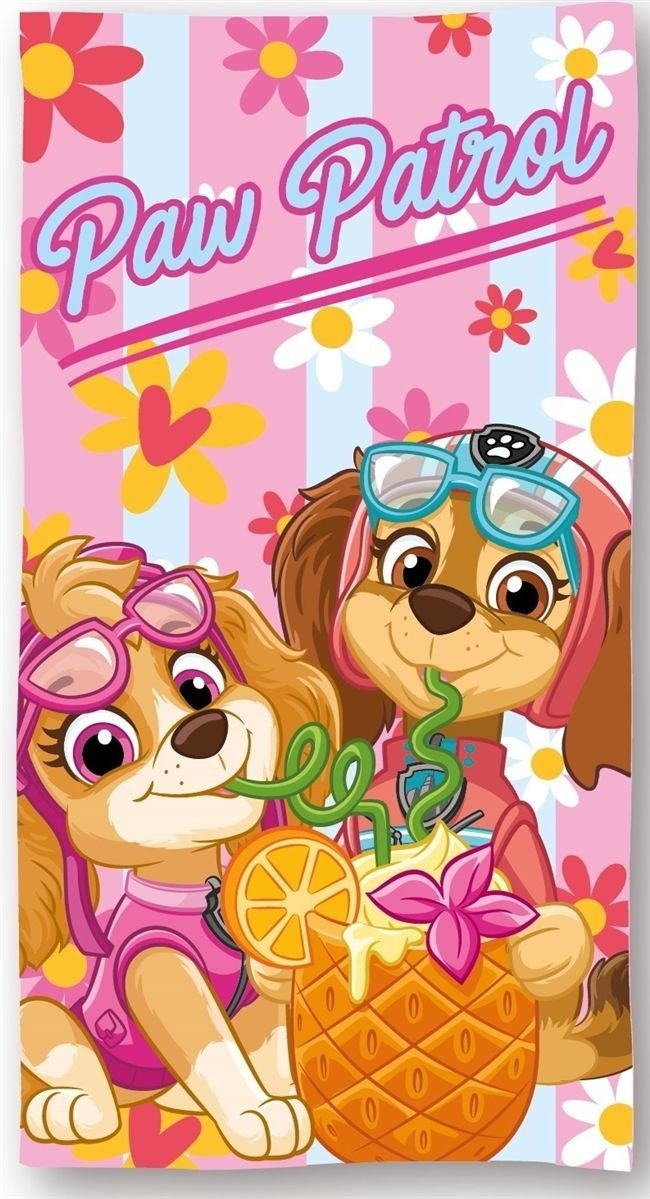 0010650_SKU_54460912102 Πετσέτα Θαλάσσης Quick Dry Nickelodeon Paw Patrol 002 70X140 Baby Pink 100% Microfiber - Image 1