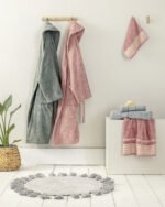 Μπουρνούζι Κιμονό Pure - Gray Nima Home - Image 2