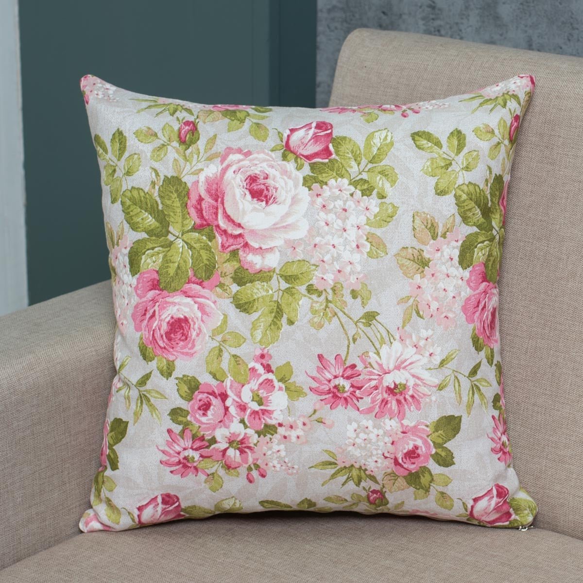 Μαξιλάρι-Cotone-Pinky Διακοσμητική Μαξιλαροθήκη 45x45 Cotone | Pinky - Image 1