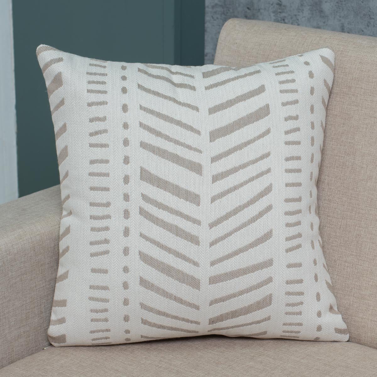 Μαξιλάρι-Cotone-Rudy-Cappuccino Διακοσμητική Μαξιλαροθήκη 45x45 Cotone | Rudy Cappuccino - Image 1