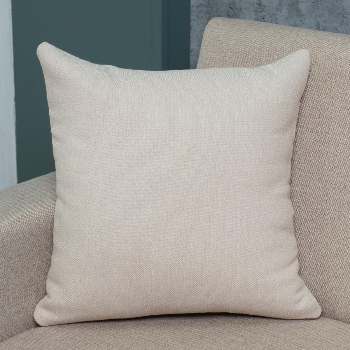 Μαξιλάρι-Cotone-Zen-beige Διακοσμητική Μαξιλαροθήκη 45x45 Cotone | Zen Μπεζ - Image 1