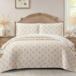 Σετ Κουβερλί King Size Roseto Multi ivory/rose Liolios Home (260x240)