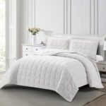 Σετ Κουβερλί Υπέρδιπλο Toscana White Liolios Home (220x240)