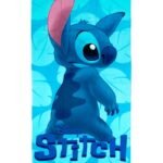 Πετσέτα Θαλάσσης Quick Dry Disney Home Lilo & Stitch 544 70X140 Sky Blue 100% Microfiber