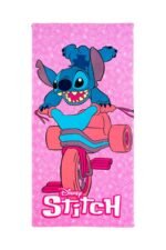 Πετσέτα Θαλάσσης Quick Dry Disney Home Lilo & Stitch 557 70X140 Pink 100% Microfiber