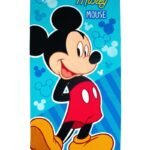 Πετσέτα Θαλάσσης Quick Dry Disney Home Mickey 376 70X140 Sky Blue 100% Microfiber
