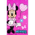 Πετσέτα Θαλάσσης Quick Dry Disney Home Minnie 335 70X140 Pink 100% Microfiber