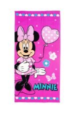 Πετσέτα Θαλάσσης Quick Dry Disney Home Minnie 335 70X140 Pink 100% Microfiber
