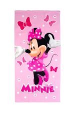 Πετσέτα Θαλάσσης Quick Dry Disney Home Minnie 542 70X140 Baby Pink 100% Microfiber