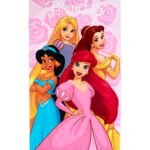 Πετσέτα Θαλάσσης Quick Dry Disney Home Princess 334 70X140 Pastel Lilac 100% Microfiber
