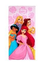 Πετσέτα Θαλάσσης Quick Dry Disney Home Princess 334 70X140 Pastel Lilac 100% Microfiber
