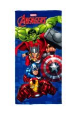 Πετσέτα Θαλάσσης Quick Dry Marvel Avengers 052 70X140 Blue 100% Microfiber