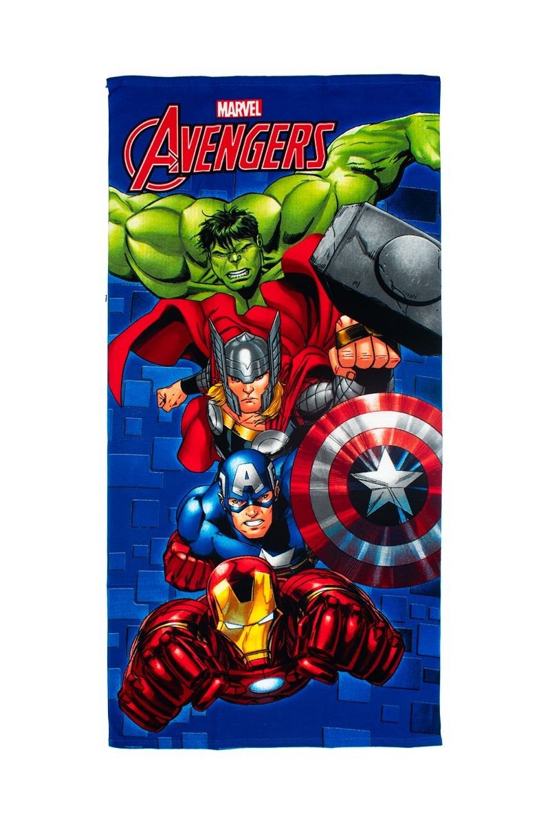 0011528_SKU_54460912048 Πετσέτα Θαλάσσης Quick Dry Marvel Avengers 052 70X140 Blue 100% Microfiber - Image 1