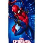 Πετσέτα Θαλάσσης Quick Dry Marvel Spider-Man 375 70X140 Blue 100% Microfiber