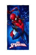 Πετσέτα Θαλάσσης Quick Dry Marvel Spider-Man 375 70X140 Blue 100% Microfiber