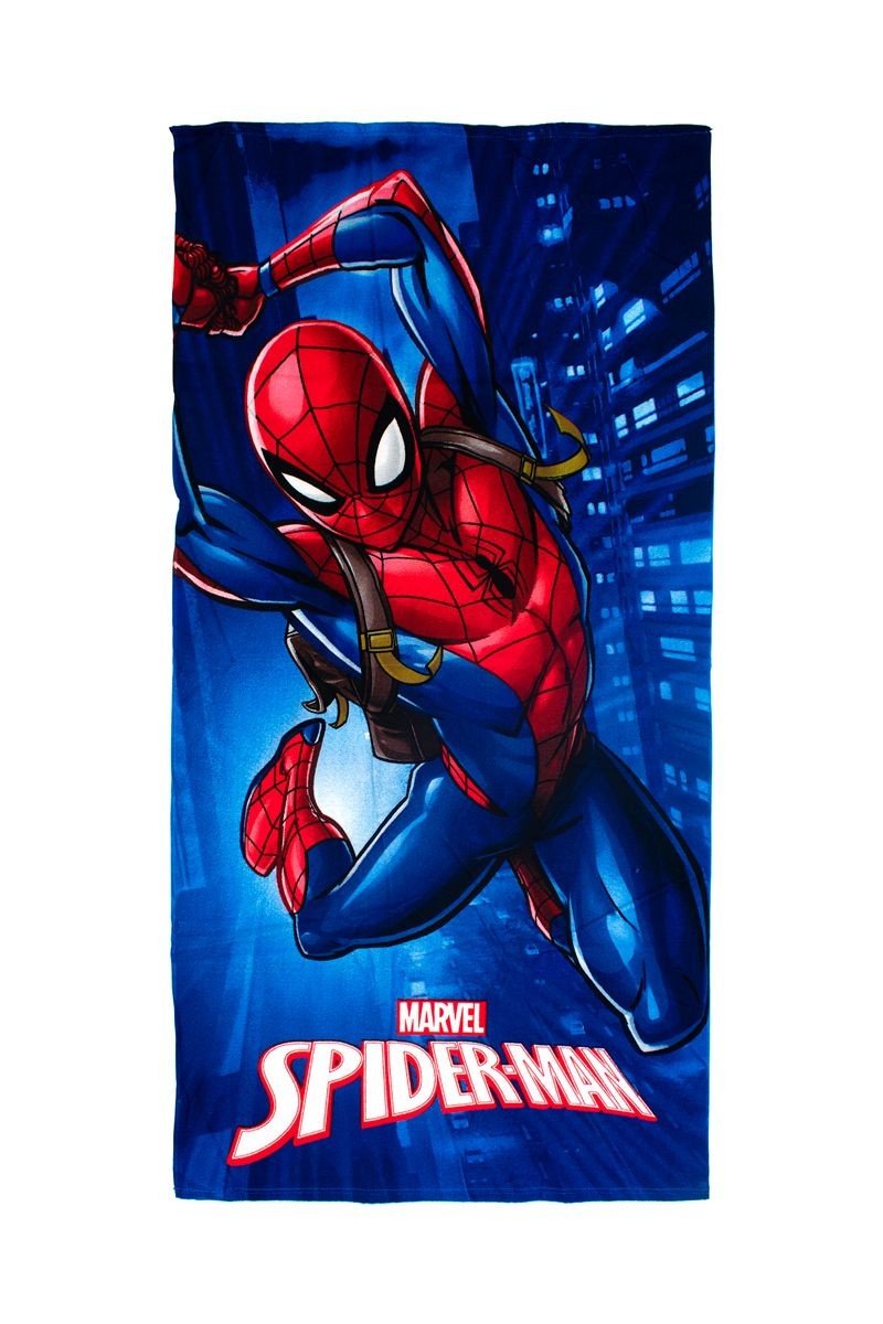 0011532_SKU_54460912075 Πετσέτα Θαλάσσης Quick Dry Marvel Spider-Man 375 70X140 Blue 100% Microfiber - Image 1